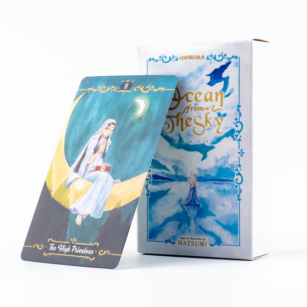 Tarot Cards Deck With Guidebook - مجموعة بطاقات التاروت المرسومة يدويًا بالألوان