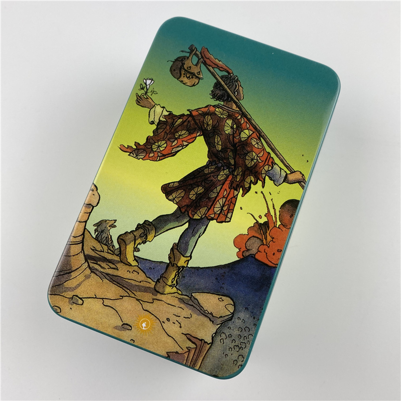 صندوق معدني إصدار مذهب لبطاقات - مراجعة Tarot Cards Deck With Guidebook وسعره