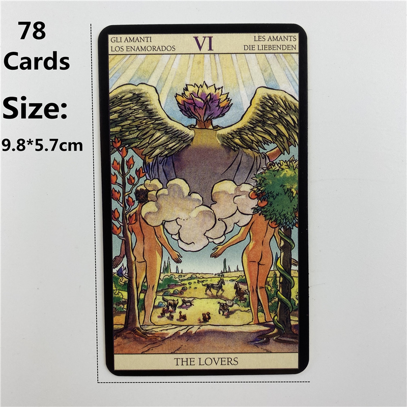 صندوق معدني إصدار مذهب لبطاقات - مراجعة Tarot Cards Deck With Guidebook وسعره